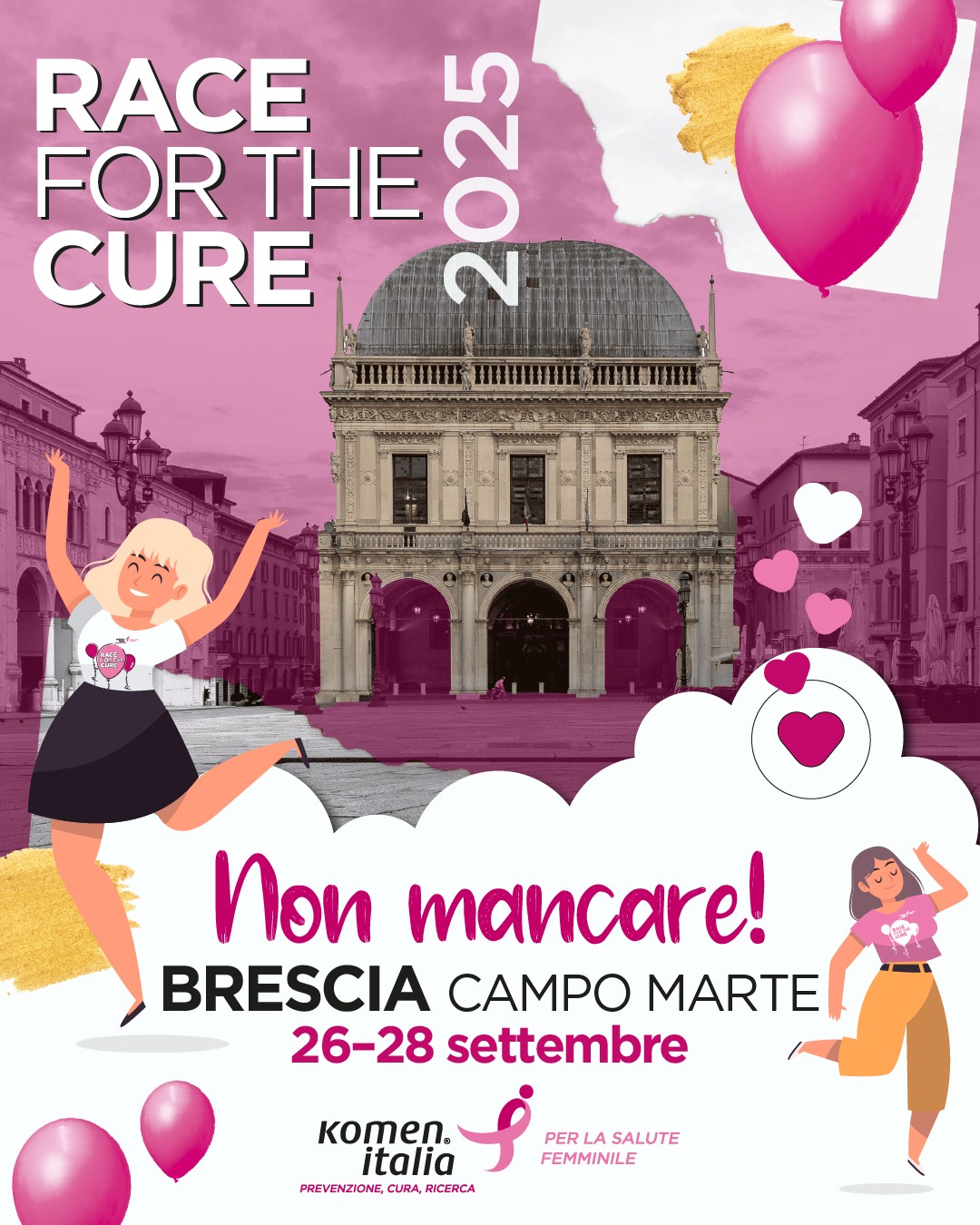 Corri con Radio Bruno alla Race for the Cure a Brescia