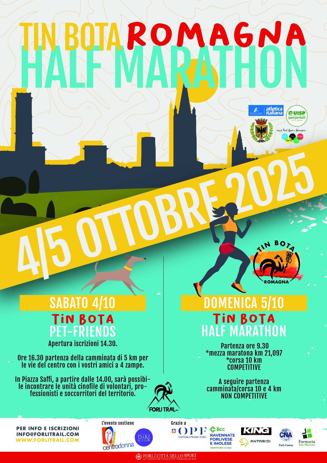 Tin Bota Romagna Half Marathon a Forlì