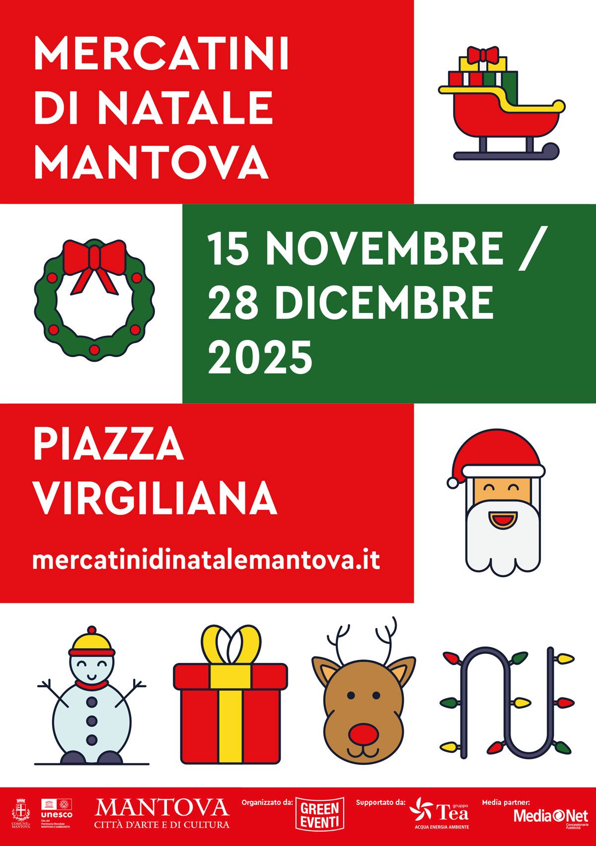 Mantova si accende di magia: tornano i Mercatini di Natale giunti alla decima edizione!