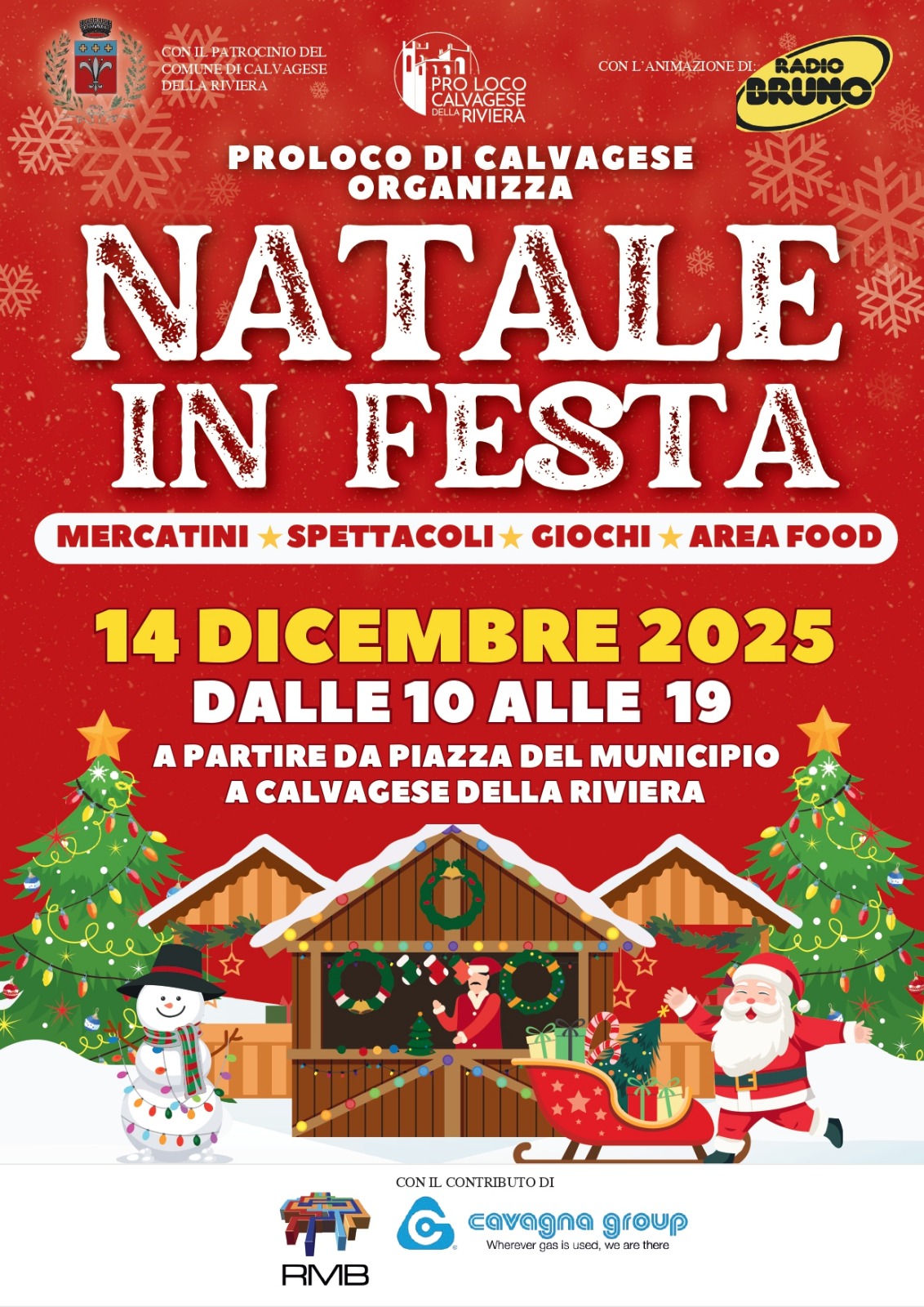 Natale in festa a Calvagese della Riviera: domenica 14 dicembre dalle 10 alle 19
