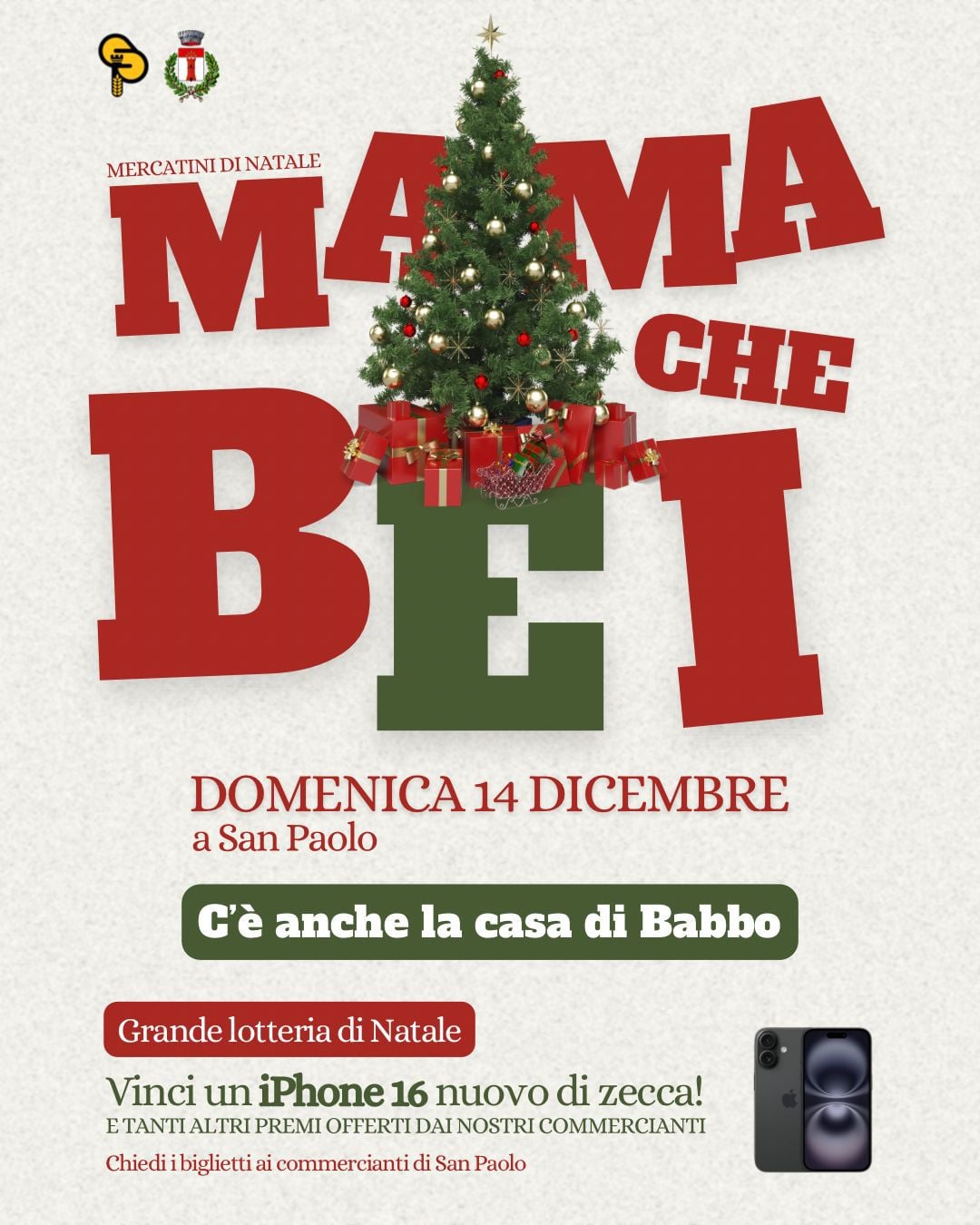 Domenica 14 dicembre a San Paolo, tornano i MAMA CHE BEI!