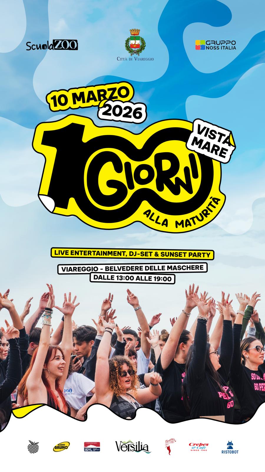 100 GIORNI ALL'ESAME A VIAREGGIO CON RADIO BRUNO