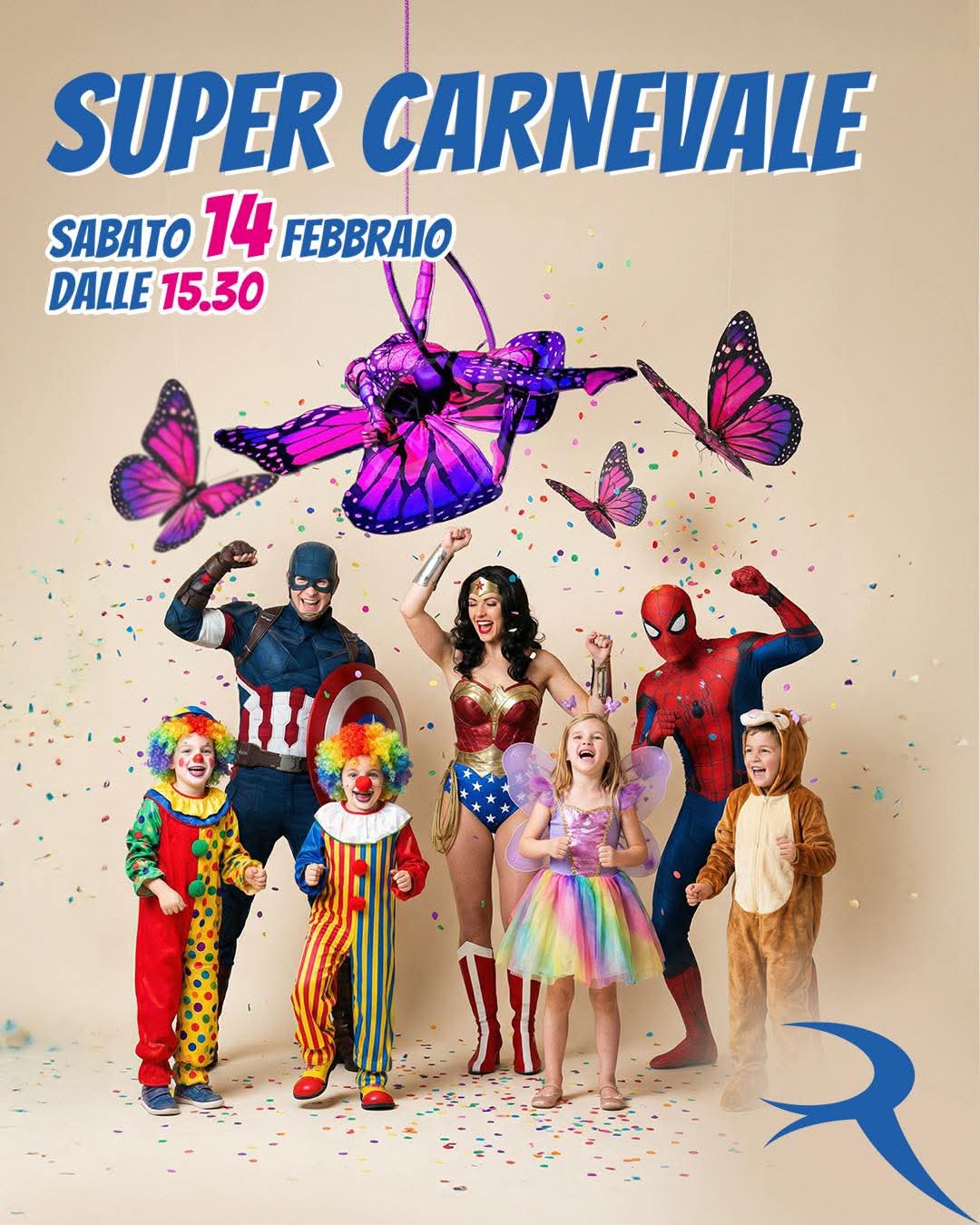 Sabato 14 febbraio SUPER CARNEVALE al Centro Commerciale Rondinelle
