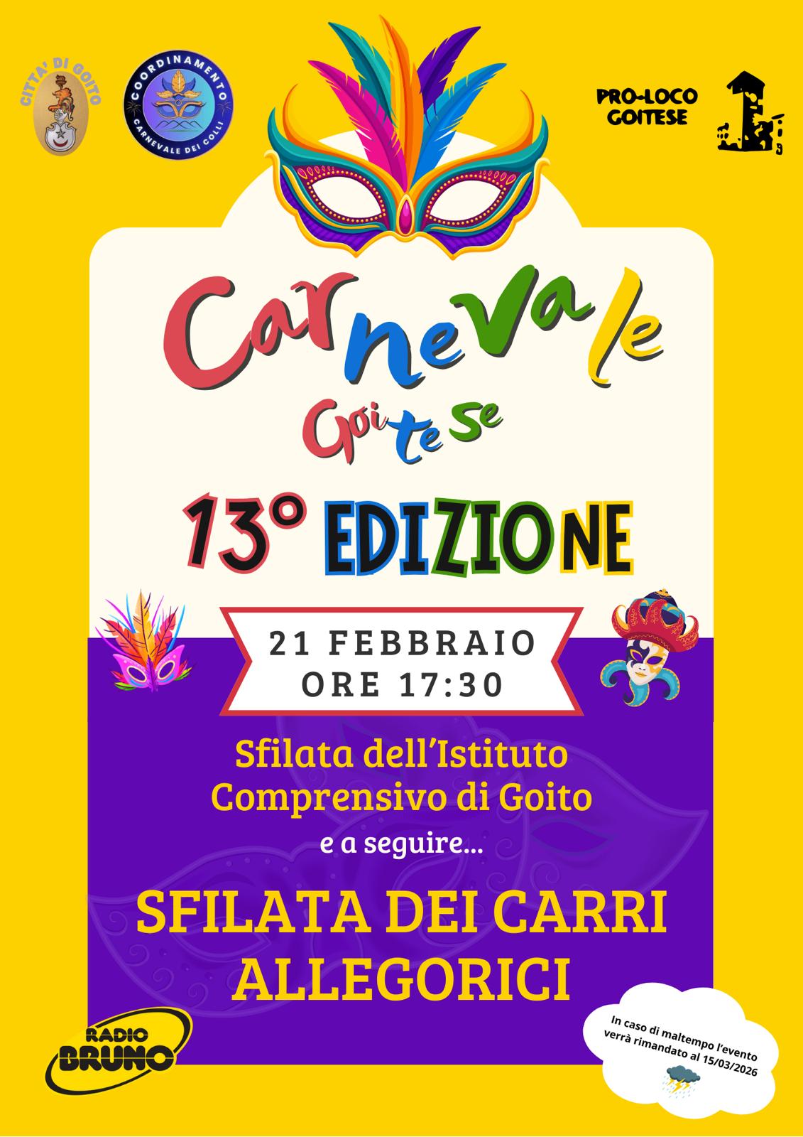 Carnevale Goitese 2026