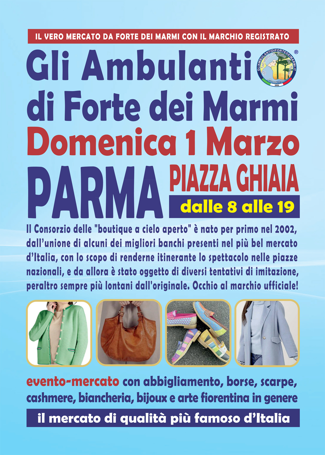 L’originale Consorzio de Gli Ambulanti di Forte dei Marmi® a PARMA
