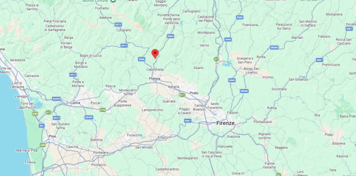 TERREMOTO A PISTOIA GOOGLEMAPS INGV