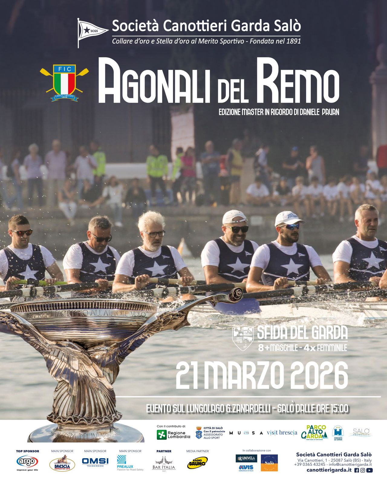 ‍♂️ A Salò arrivano le Agonali del remo