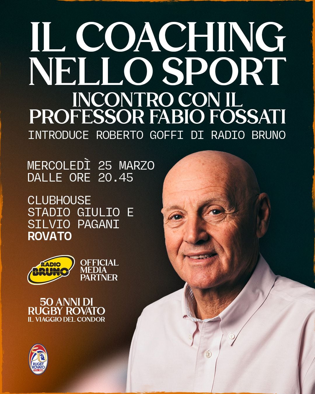 Il 25 marzo un appuntamento da non perdere per tutti gli appassionati di sport!