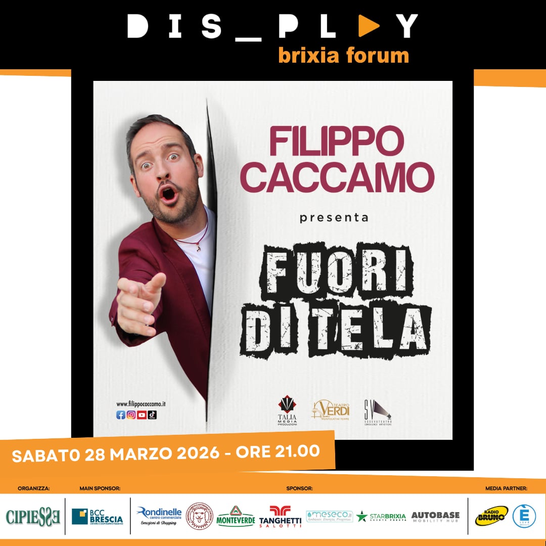 Il 28 marzo torna sul palco Filippo Caccamo con un nuovo spettacolo completamente inedito: “In Fuori di Tela”