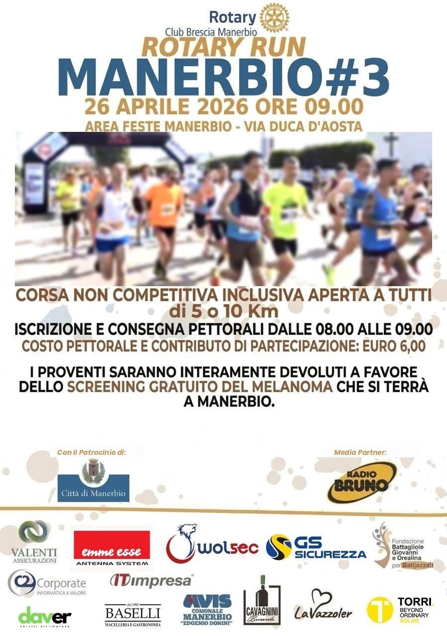 ‍♂️ Rotary Run Manerbio #3 ‍♀️