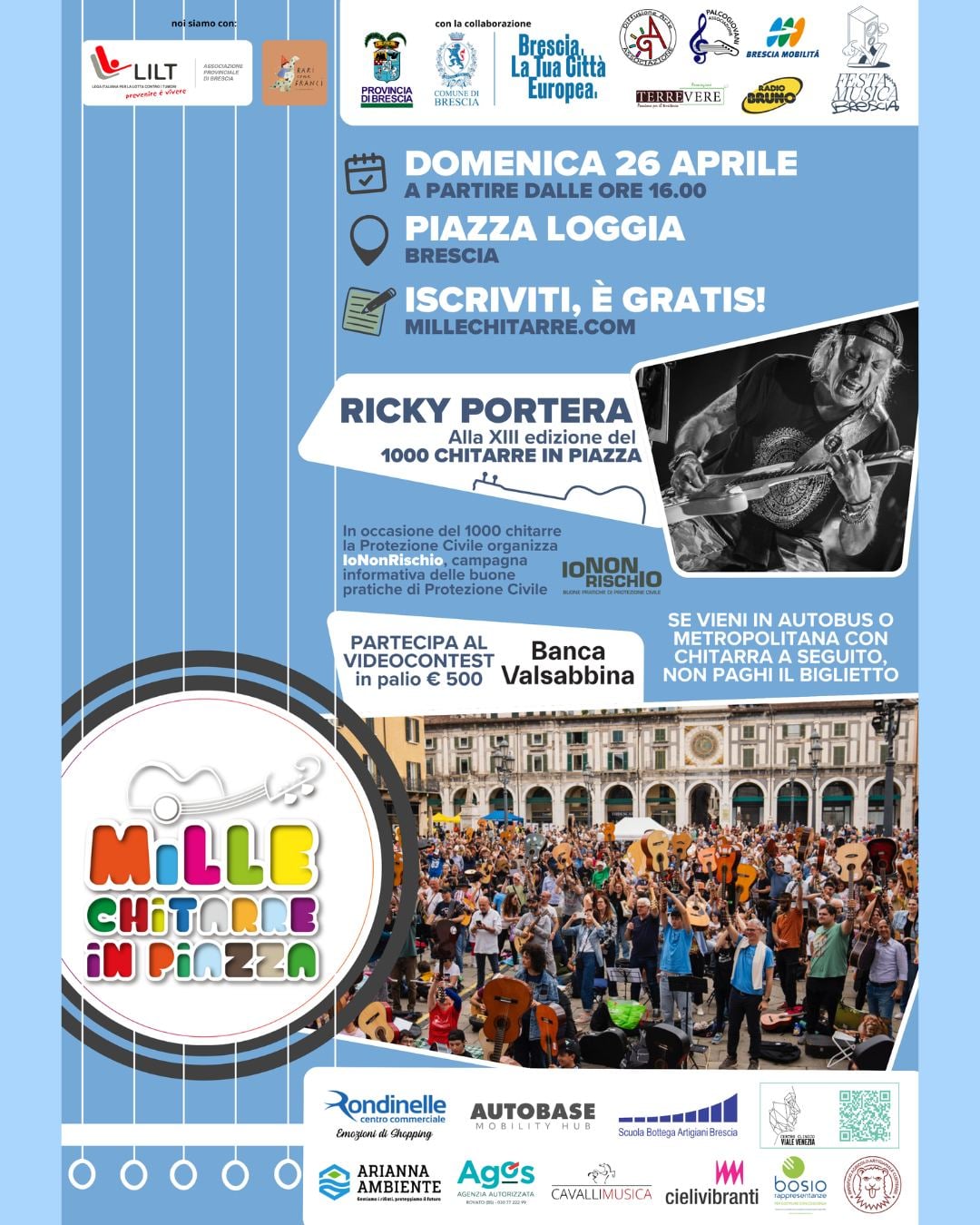 1000 Chitarre in Piazza torna a Brescia!