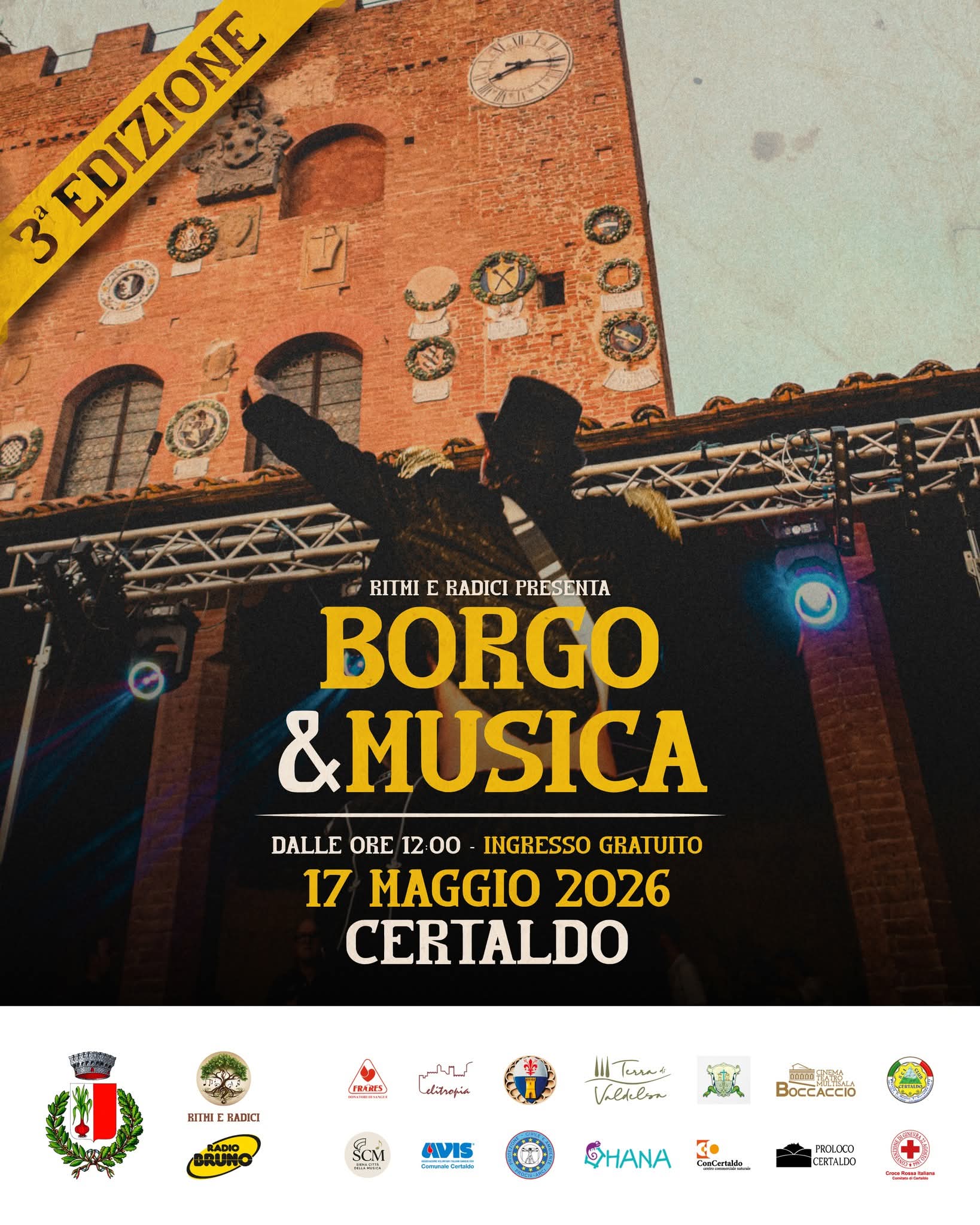 Borgo & Musica 2026 a Certaldo con Radio Bruno