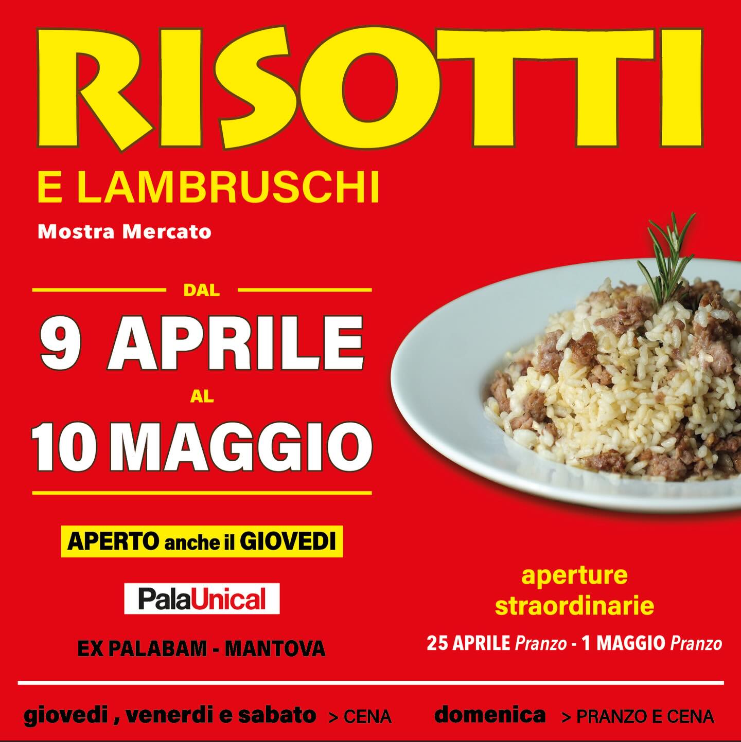 Risotti e Lambruschi