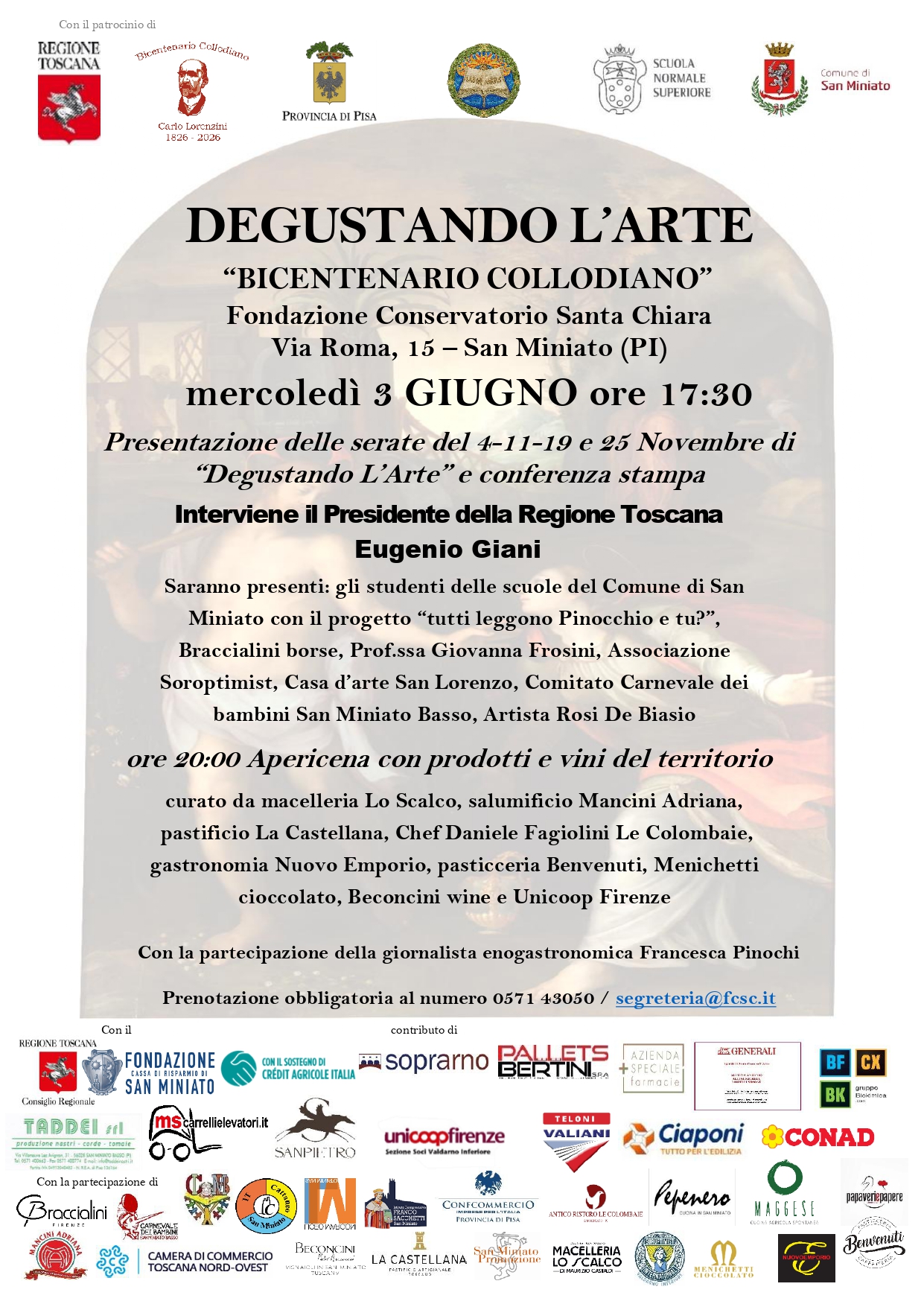 Degustando l'arte 2026 anteprima a San Miniato