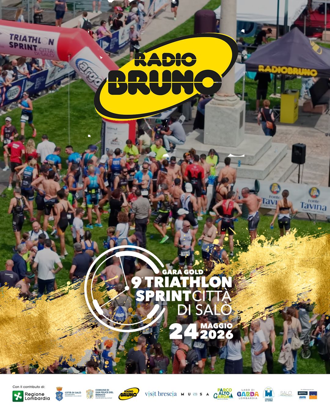 Domenica 24 maggio Salò torna protagonista dello sport con il 9° Triathlon Sprint Città di Salò – Gara Gold