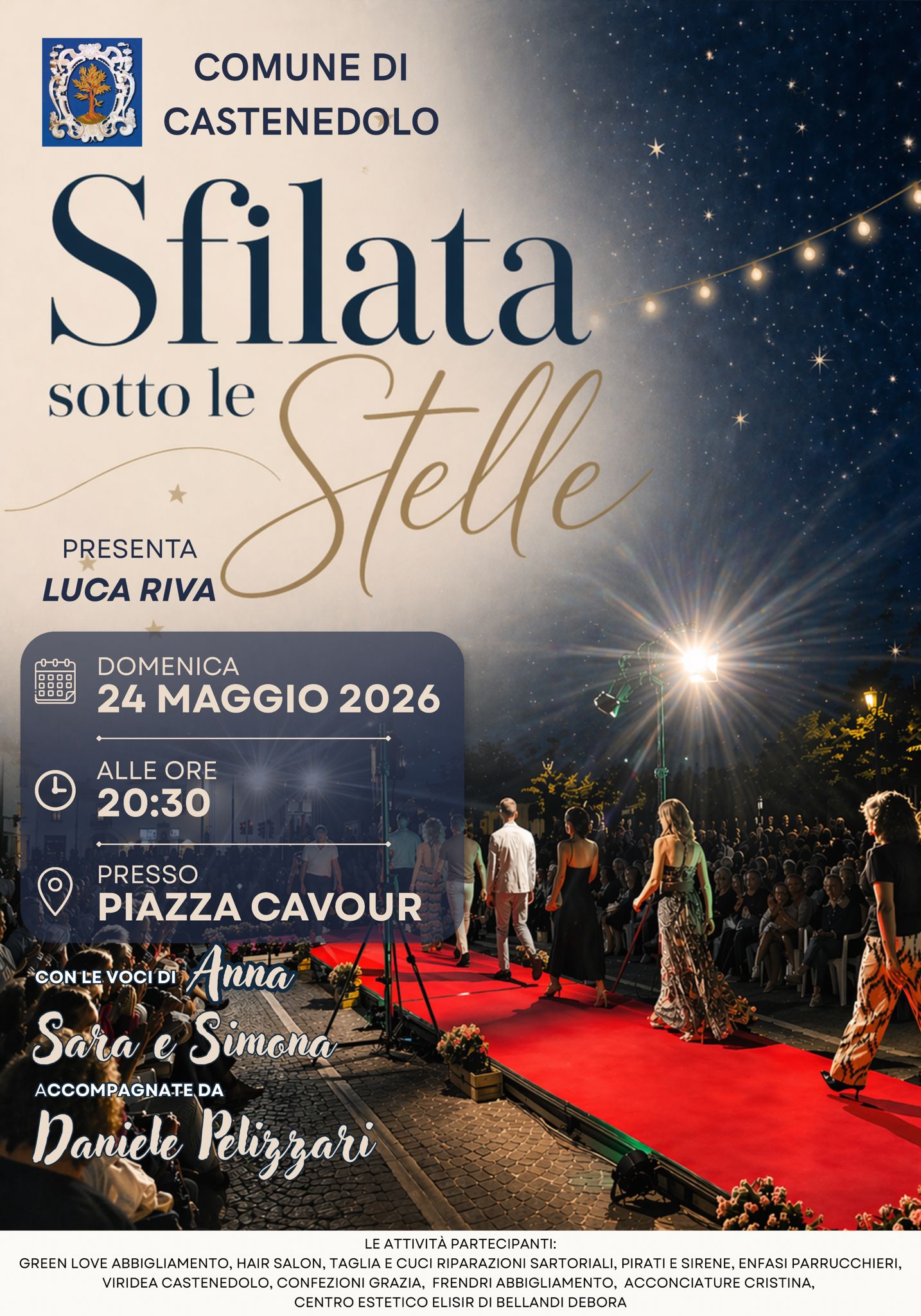 Domenica 24 maggio in Piazza Cavour a Castenedolo arriva la “Sfilata sotto le Stelle”
