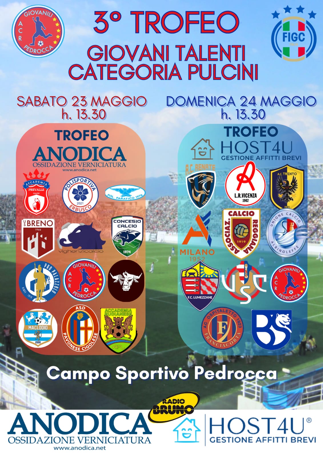 Sabato 23 e domenica 24 maggio torna il “Trofeo Giovani Talenti”