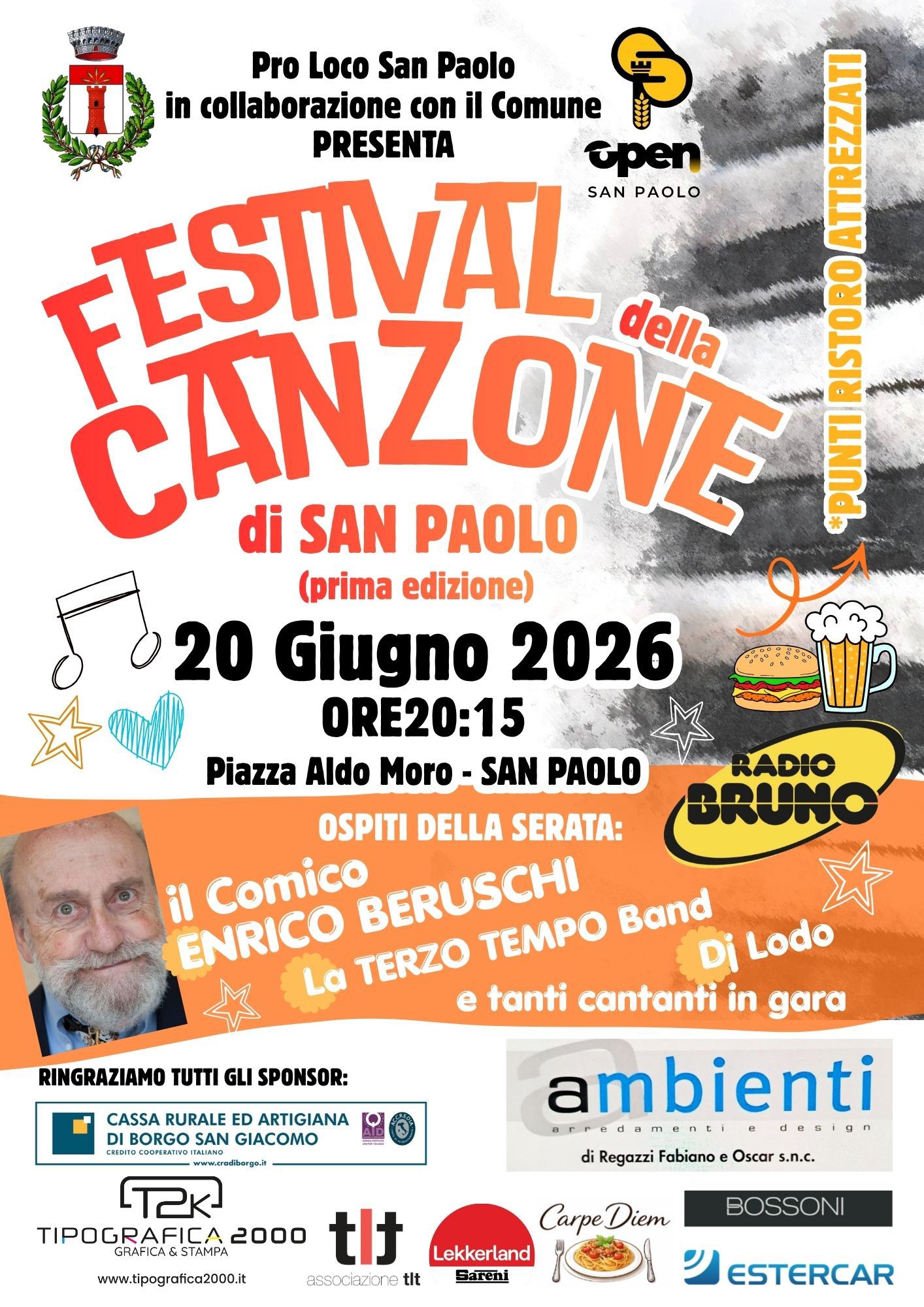 Sabato 20 giugno alle 20.15 San Paolo si prepara a cantare: arriva il Festival della Canzone!