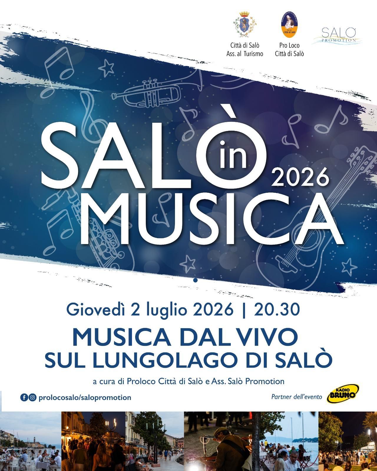 Giovedì 2 luglio torna “Salò in Musica”: il centro storico si accende con live music, atmosfera d’estate e la caccia all’UFO!