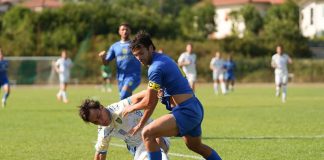 Carrarese, test in famiglia a Pontremoli: doppietta di Marconi. Ora il ritorno al Dei Marmi, mentre il mercato resta un sottomarino