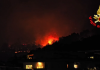 Incendio boschivo sul Monte Goj: 50 persone sfollate