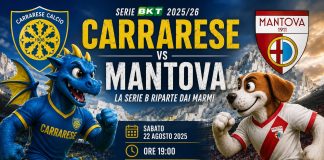 Carrarese-Mantova, la Serie B riparte dai Marmi: azzurri alla prova dell’entusiasmo virgiliano