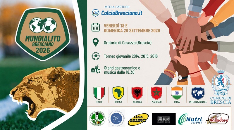 A Casazza torna il Mondialito Bresciano: calcio giovanile, gastronomia e musica