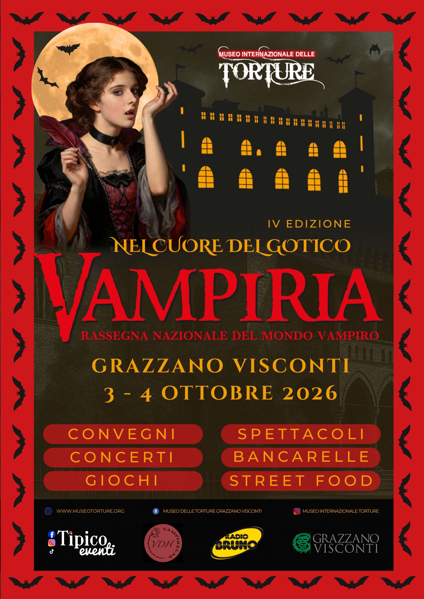 Vampiria, a Grazzano Visconti la rassegna nazionale dedicata al mondo dei vampiri