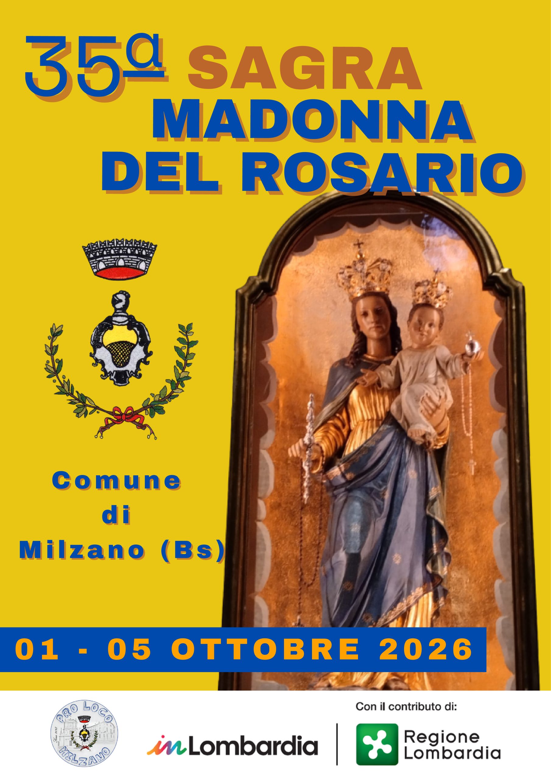 A Milzano torna la Sagra della Madonna del Rosario: cinque giorni di festa