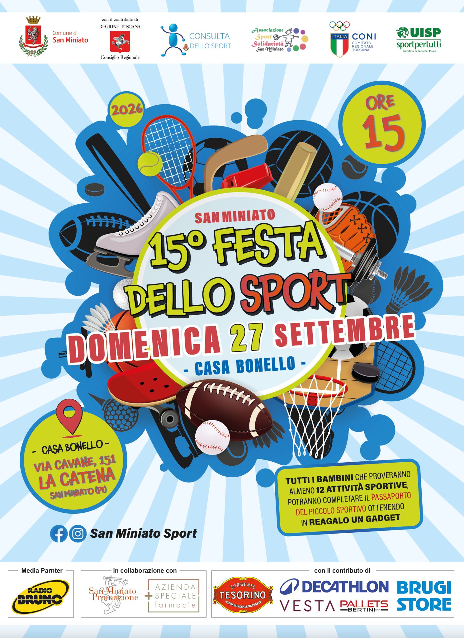 FESTA DELLO SPORT S.MINIATO 2026