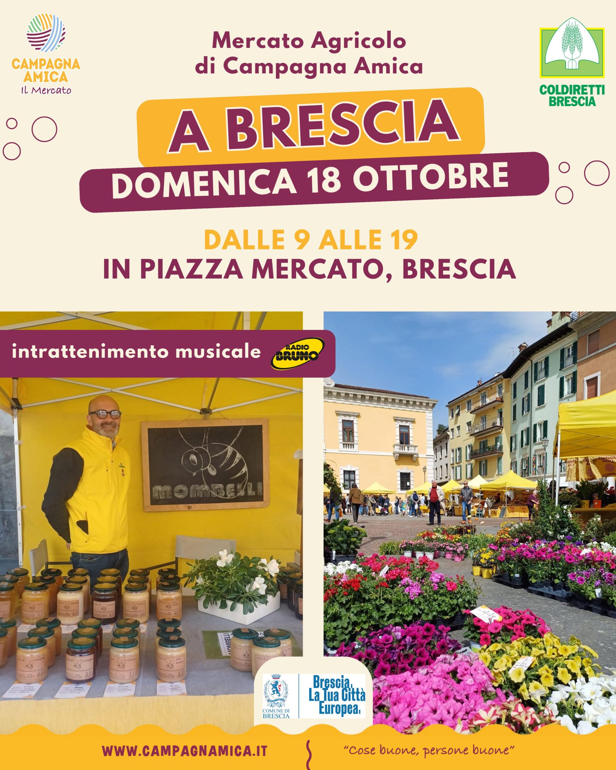 A Brescia torna il Mercato Agricolo di Campagna Amica